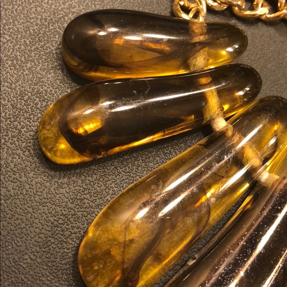Amber statement necklace - Picture 2 of 2